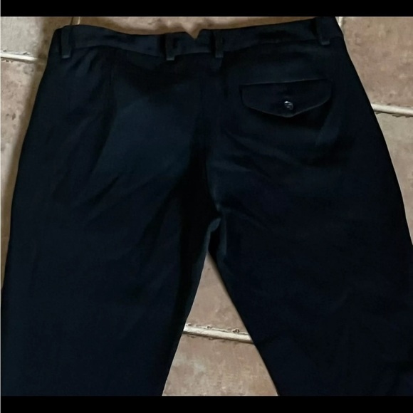 Theory Black Wool Blend Mid Rise Dress Pant Trouser 90771213 Straight Leg 6 Crop - Picture 8 of 9